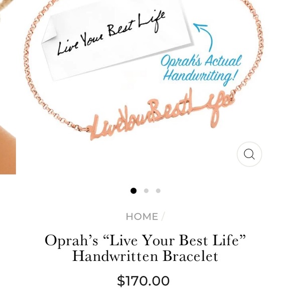 Maya J Oprah handwriting bracelet - Picture 2 of 6